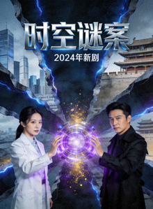 电视剧《时空谜案》海报，科幻穿越题材，2024年新剧